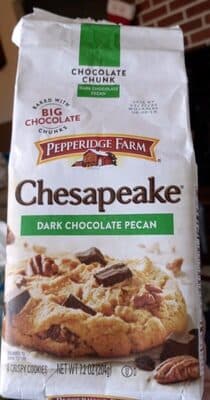 Dark Chocolate Pecan Chesapeake Crispy Cookies