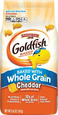 Cheddar Whole Grain Baked Snack Crackers