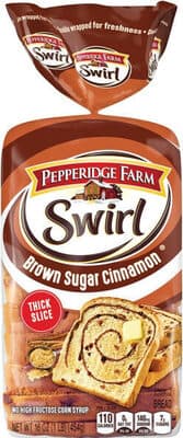 Brown Sugar Cinnamon Swirl Thick Slice Bread