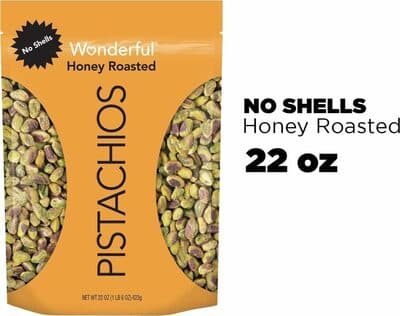 Honey Roasted No Shells Pistachios