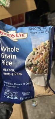 Whole Grain Rice with Corn, Carrots & Peas