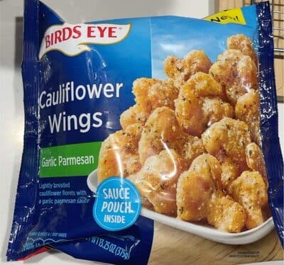 Garlic Parmesan Lightly Breaded Cauliflower Florets with a Garlic Parmesan Sauce