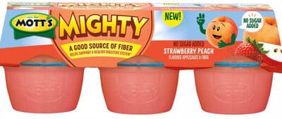 Strawberry Peach Flavored Applesauce & Fiber