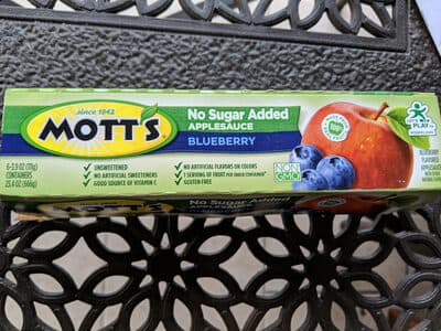 Unsweetened Applesauce, Blueberry