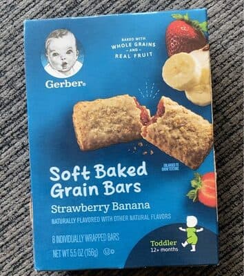 Soft Baked Grain Bars Strawberry Banana