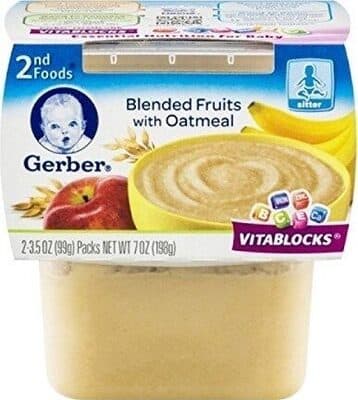 Nd foods blended fruits with oatmeal