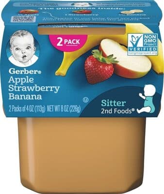 Baby Food Apple Strawberry Banana