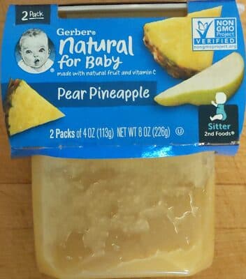 Pear Pineapple Baby Food