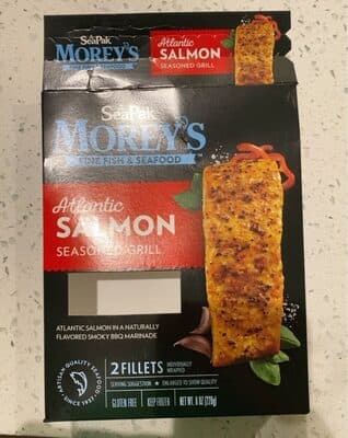 Seasoned Grill Atlantic Salmon in a Naturally Flavored Smoky BBQ Marinade Fillets
