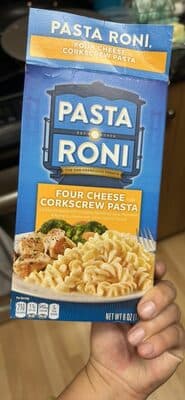 Four Cheese Flavor Corkscrew Pasta With Cheddar, Monterey Jack, Parmesan & Romano Cheese