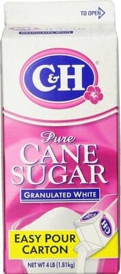 C h pure cane sugar granulated white