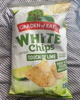 Touch of Lime Flavored White Corn Tortilla Chips
