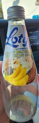 Banana Flavor Coconut Milk Drink With Nata De Coco