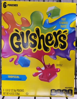 Gushers Tropical Flavors Fruit Flavored Snacks
