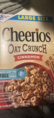 Cheerios Oat Crunch Cinnamon Cereal