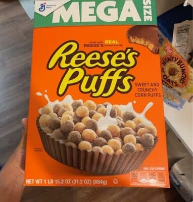 Reese's Puffs Mega Size Peanut Butter Corn Puffs