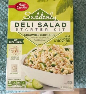Suddenly salad Deli Salad starter kit cucumber couscous