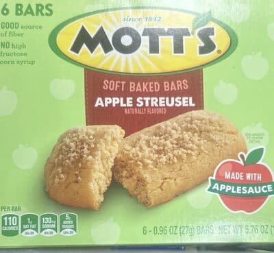 Soft Baked Bars Apple Streusel