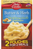 Real mashed potatoes mix pouches butter & herb