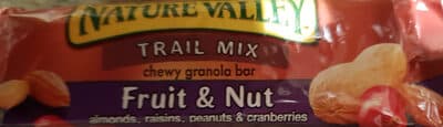 Fruit & Nut Trail Mix Chewy Granola Bar, Almonds, Raisins, Peanuts & Cranberries