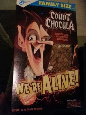 Cereal With Spooky-Fun Marshmallows, Chocolatey