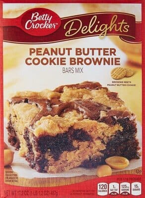 Bars Mix, Peanut Butter Cookie Brownie