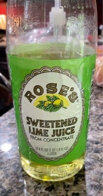 Sweetened lime juice