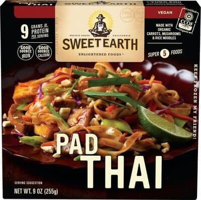 Pad Thai Made With Organic Carrots, Mushrooms & Rice Noodles