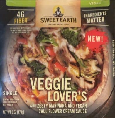 Veggie Lover's With Zesty Marinara And Vegan Cauliflower Cream Sauce
