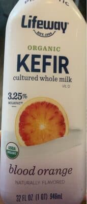 Blood Orange Organic Kefir Cultured Whole Milk
