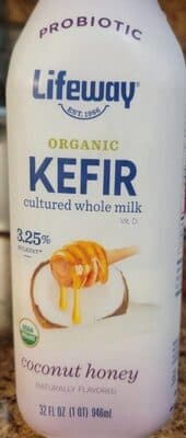 Coconut Honey Organic Kefir Cultured Whole Milk