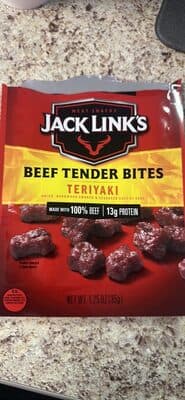 Tender Bites Teriyaki Beef Sticks