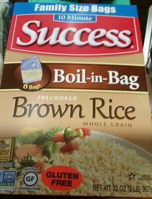 Precooked Boil-In-Bag Whole Grain Brown Rice
