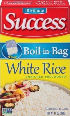 Boil-In-Bag Precooked White Rice