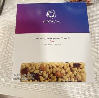 Cranberry honey nut granola bar