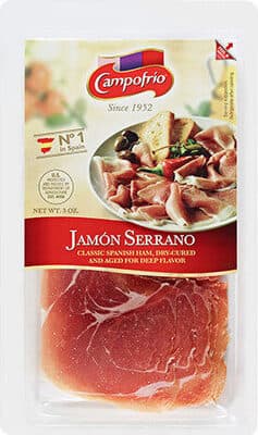 Jamon Serrano Classic Spanish Ham, Dry-Cured and Aged for Deep Flavor