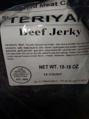 Stafford Meat Company Teriyaki Beef Jerky