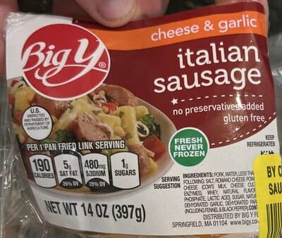 Italian Sausage, Cheese & Garlic