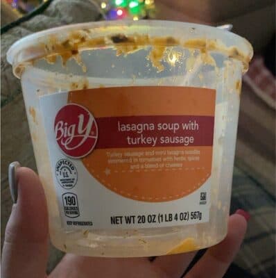 Lasagna Soup With Turkey Sausage