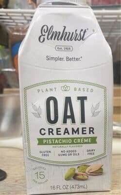 Elmhurst Pistachio Creme Oat Creamer