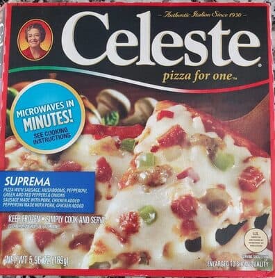 Suprema With Sausage, Mushrooms, Pepperoni, Green and Red Peppers & Onions Pizza