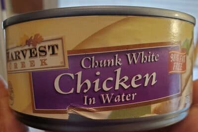 98% Fat Free Chunk White Chicken In Water