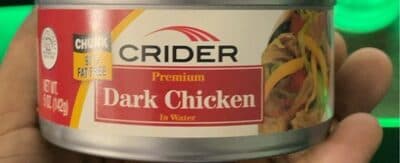 Premium dark chicken in water