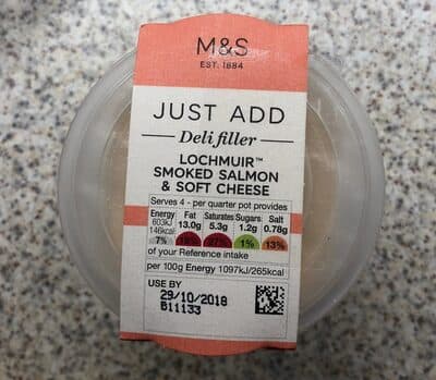 Smoked salmon & soft cheese