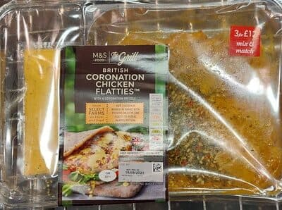 Coronation chicken flatties