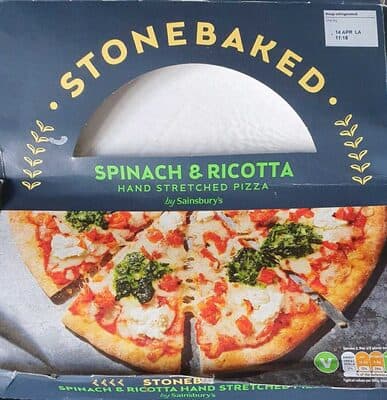 Stonebaked Spinach & Ricotta Hand Stretched Pizza