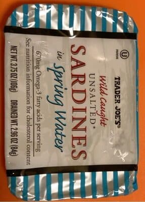 Wild Caught Unsalted Sardines in Spring Water