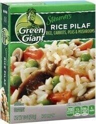Lightly Sauced Rice, Carrots, Peas & Mushrooms Pilaf