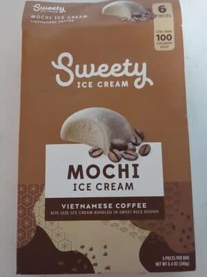 Vietnamese Coffee Mochi Bite Size Ice Cream Bundled In Sweet Rice Dough