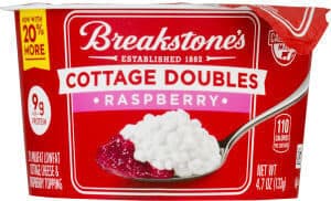 Milkfat Lowfat Cottage Cheese & Raspberry Topping